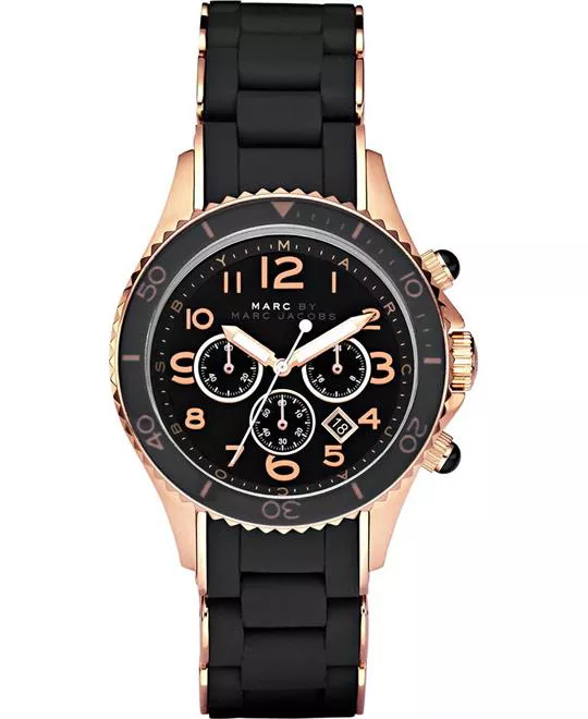 Marc by Marc Jacobs Rock Black & Rose Watch 40mm