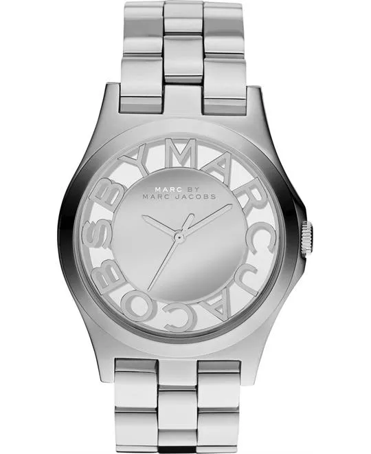 Marc Jacobs Henry Skeleton Silver Watch 40mm