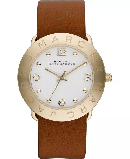 Marc by Marc Jacobs AMY WHITE DIAL COGNAC Watch 36mm