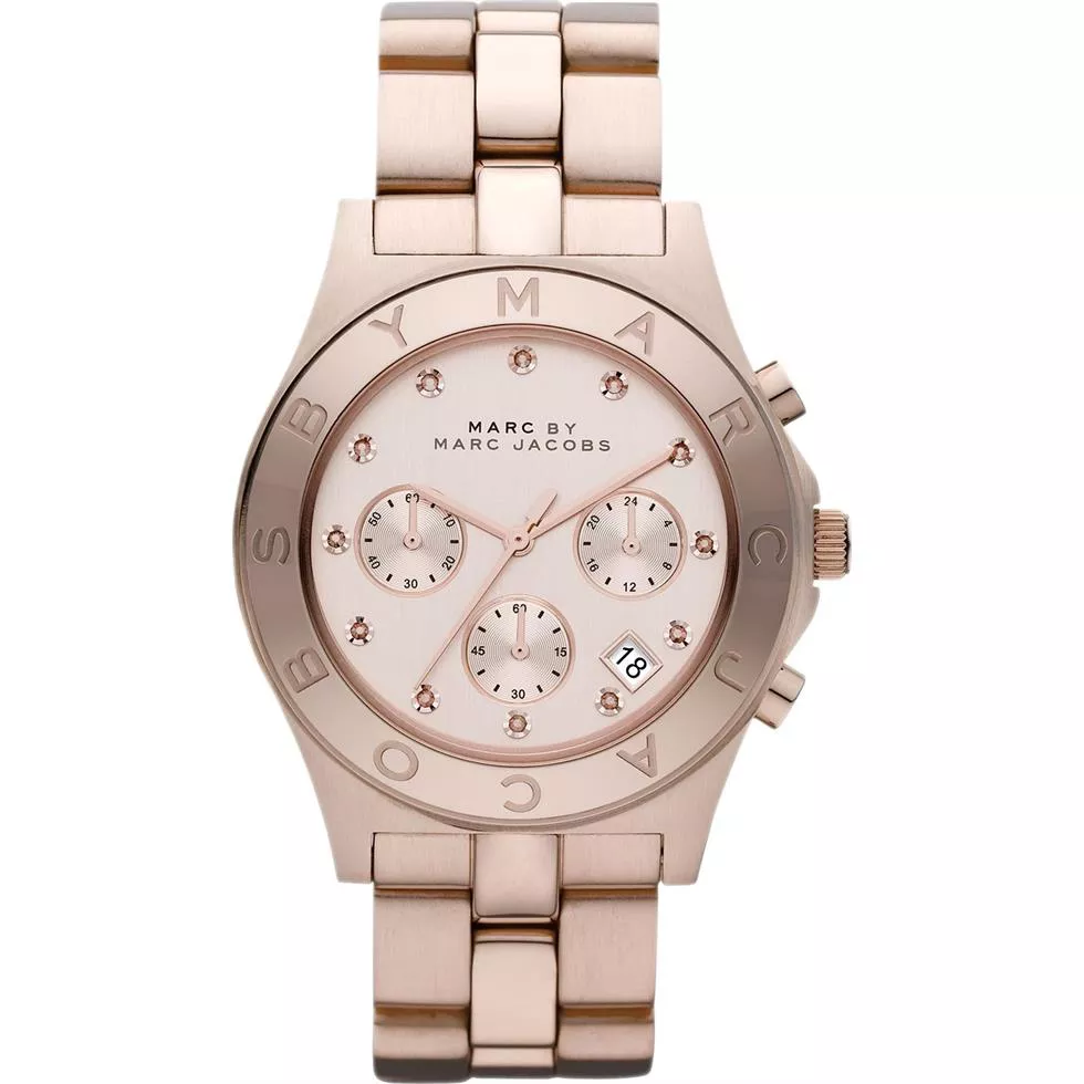Marc Jacobs Blade Chronograph Rose Gold Watch 40mm