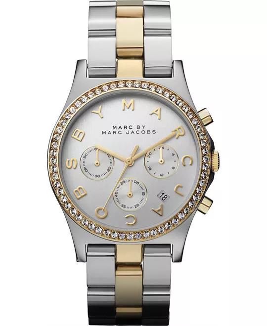 Marc by Marc Jacobs Henry Chrono Silver Dial Watch 40mm