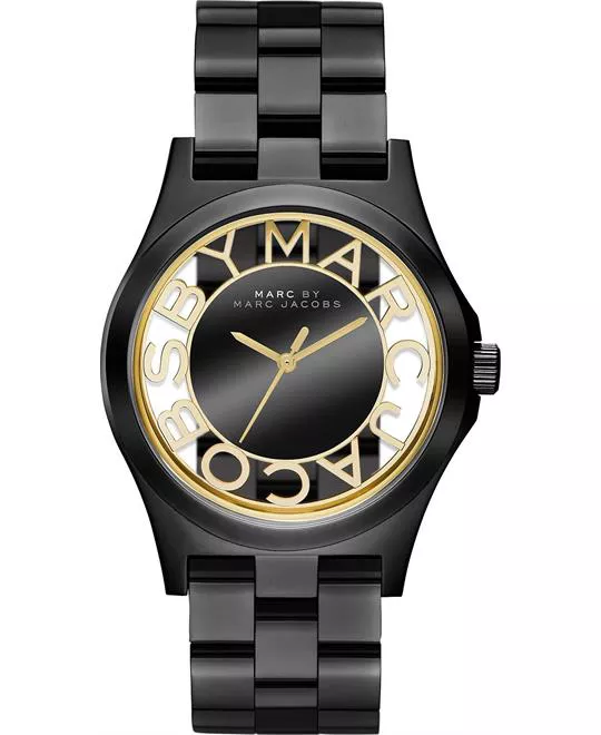Marc by Marc Jacobs Henry Black Skeleton Watch 40mm 