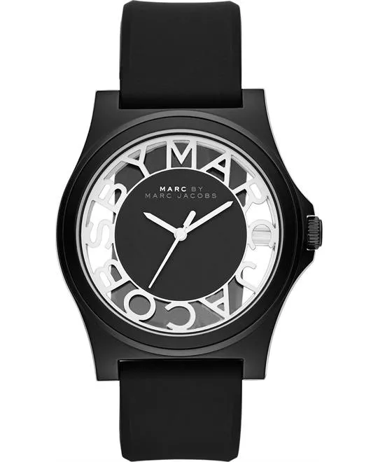 Marc by Marc Jacobs Henry Skeleton Black Case Watch 41mm