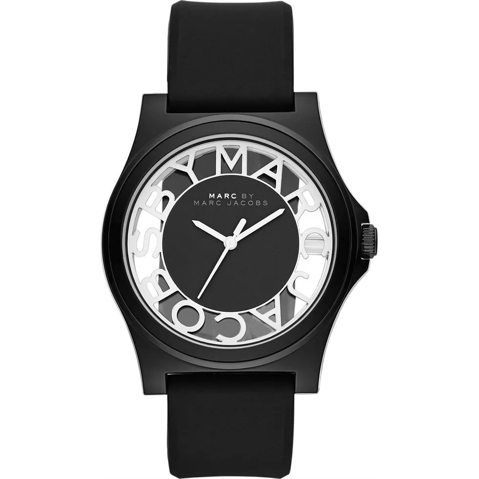 Marc by Marc Jacobs Henry Skeleton Black Case Watch 41mm