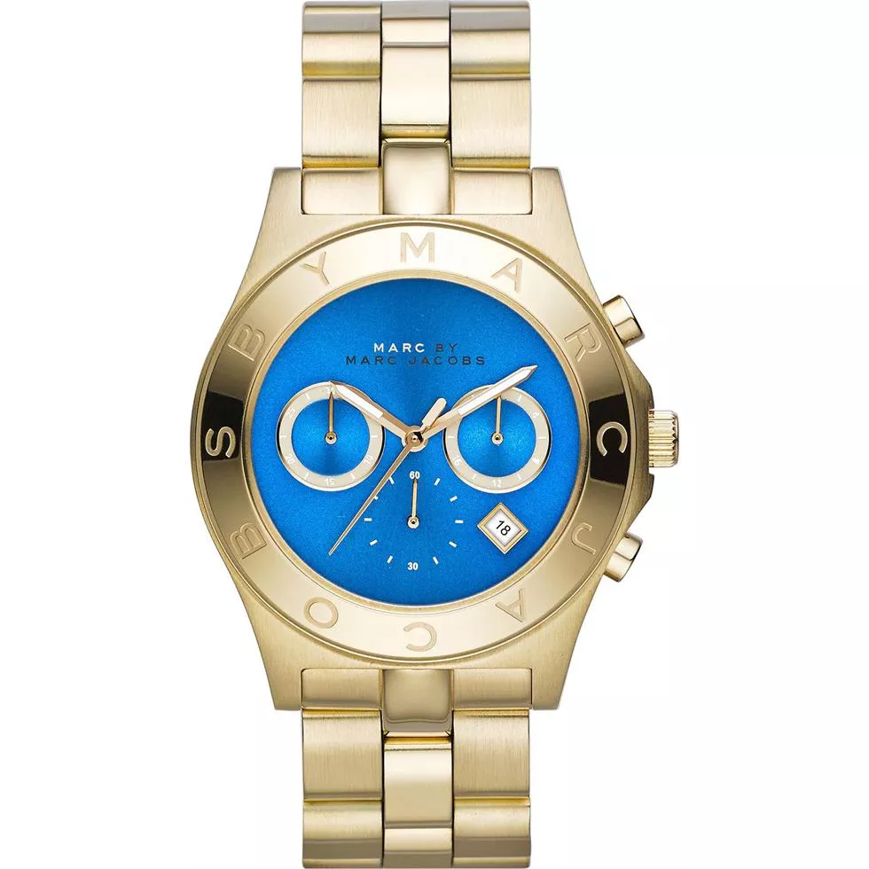  Marc Jacobs Blade Gold Chronograp Watch 40mm