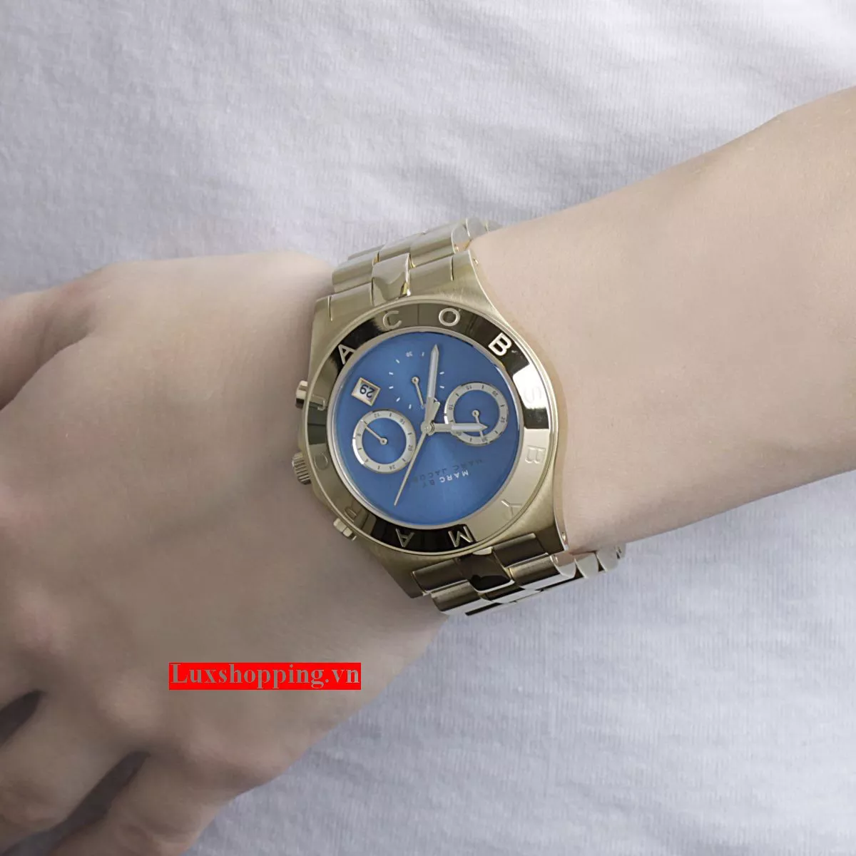  Marc Jacobs Blade Gold Chronograp Watch 40mm