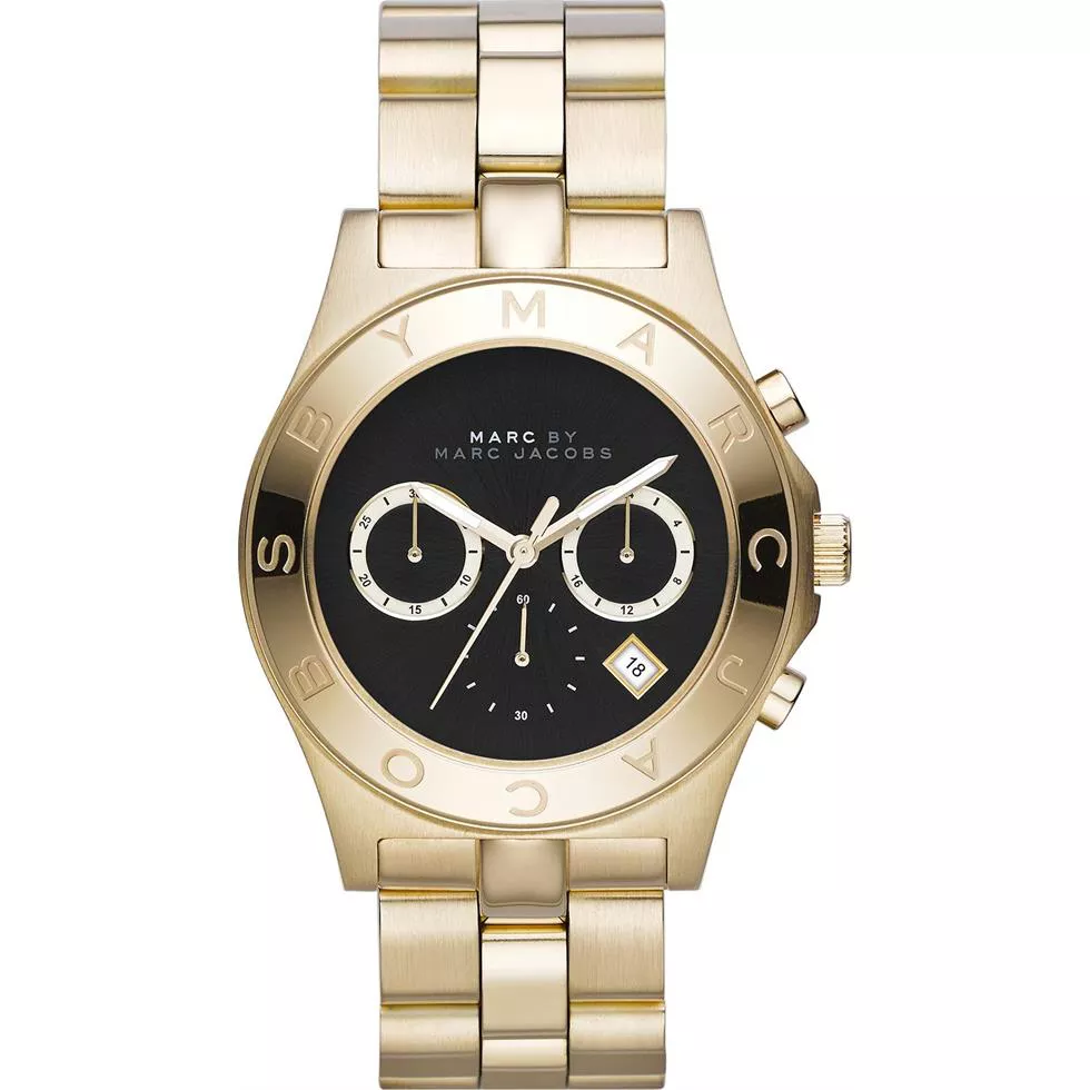 Marc by Marc Jacobs  Blade Gold Tone Watch 40mm 