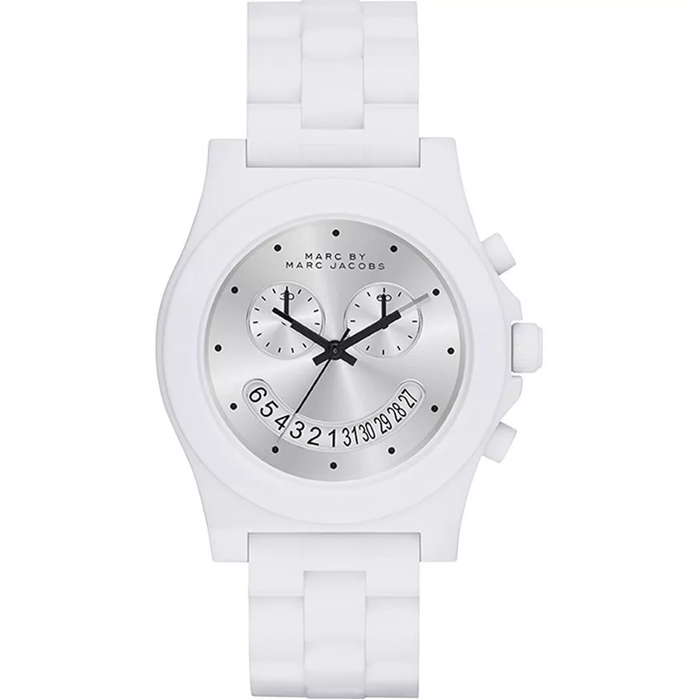 Marc by Marc Jacobs Raver Chrono White Watch 41mm 