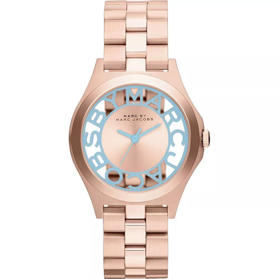 Marc by Marc Jacobs Henry Skeleton Rose Gold Watch 34mm 