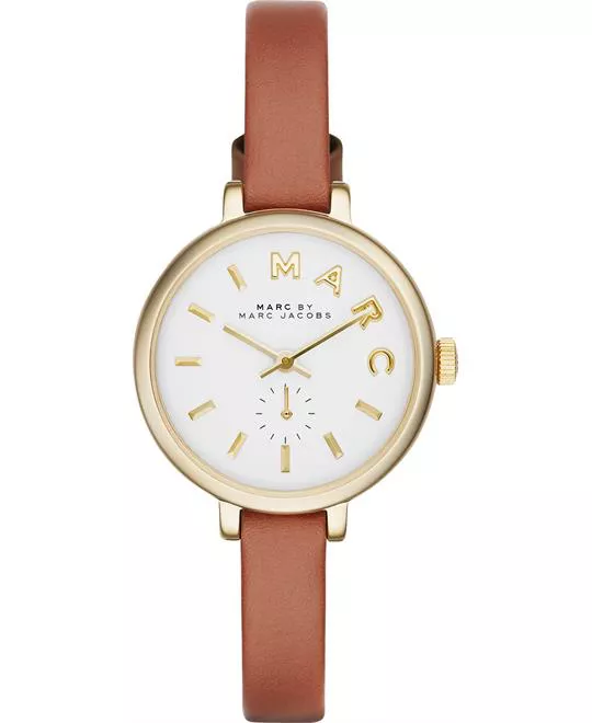 Marc Jacobs Sally White Tan Watch 28mm 