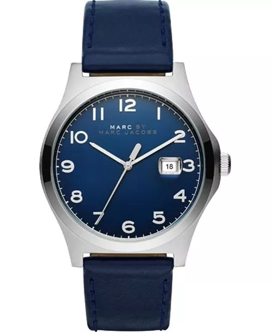Marc Jacobs Jimmy Blue Leather Watch 43mm