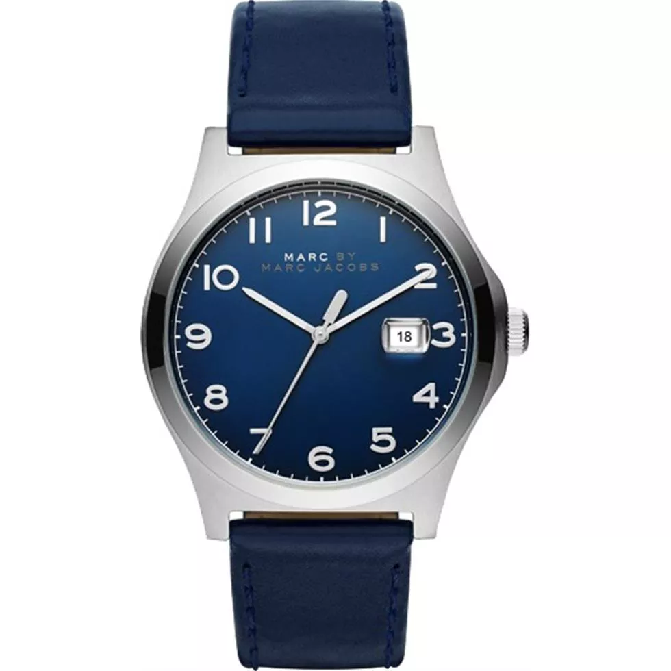 Marc Jacobs Jimmy Blue Leather Watch 43mm