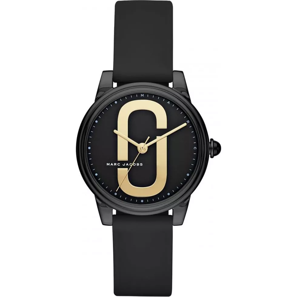 Marc Jacobs Corie Black IP Watch 36mm