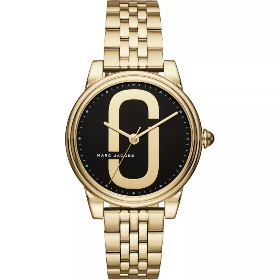 Marc Jacobs Corie Gold Three-Hand Watch 36mm