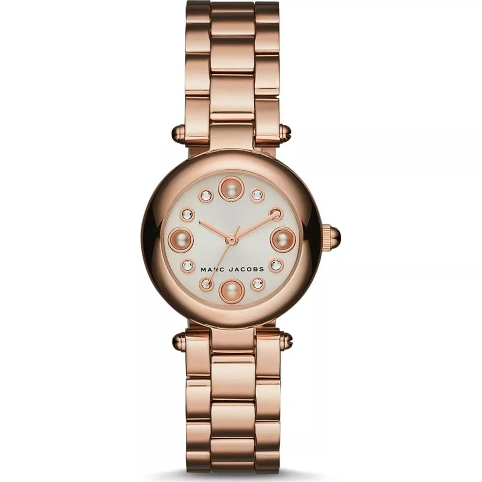 MARC JACOBS Dotty White  Rose Gold Watch 25mm