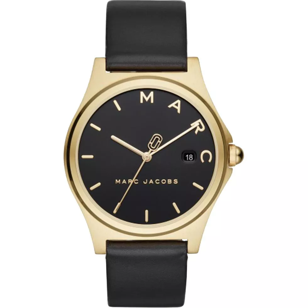 Marc Jacobs Henry Gold and Black Watch 38mm