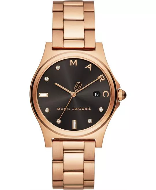 Marc Jacobs Henry Three-Hand Rose Gold Watch 36mm