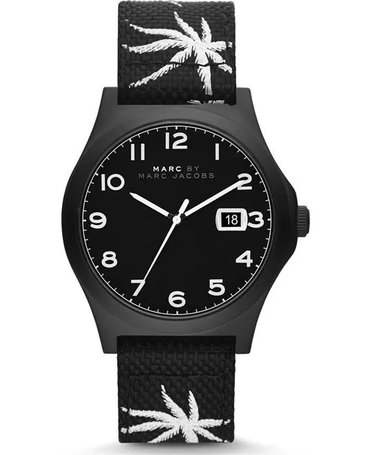 Marc Jacobs Jimmy Black Nylon Men's Watch 42mm