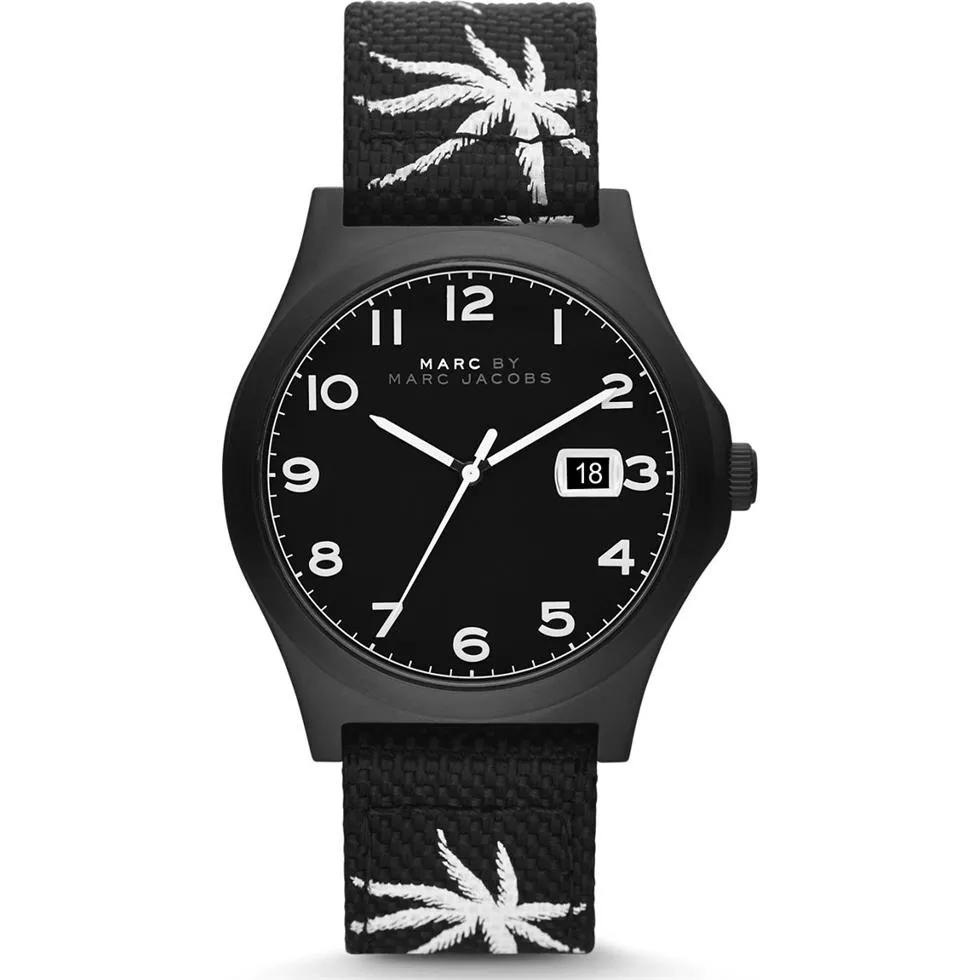 Marc Jacobs Jimmy Black Nylon Men's Watch 42mm