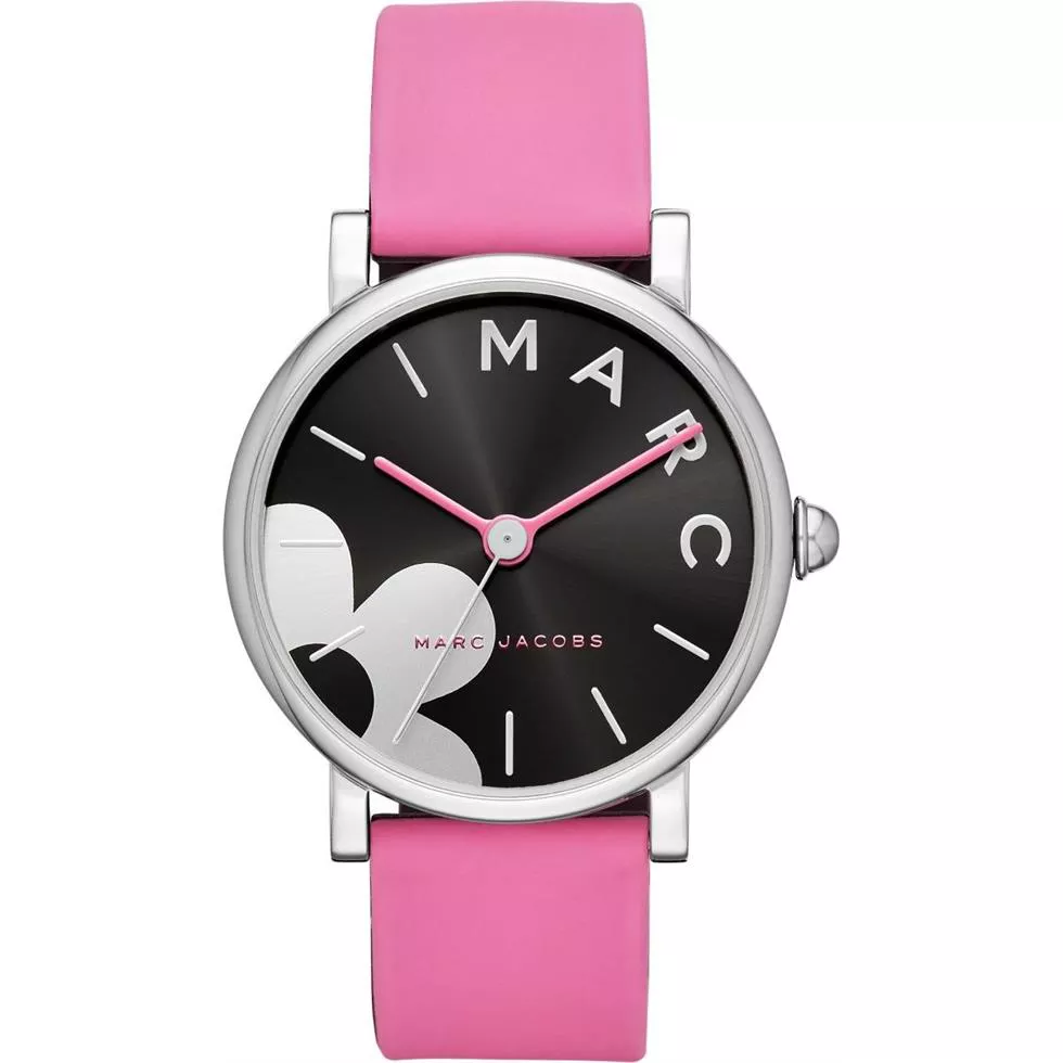 Marc Jacobs Pink Silicone Watch 36mm