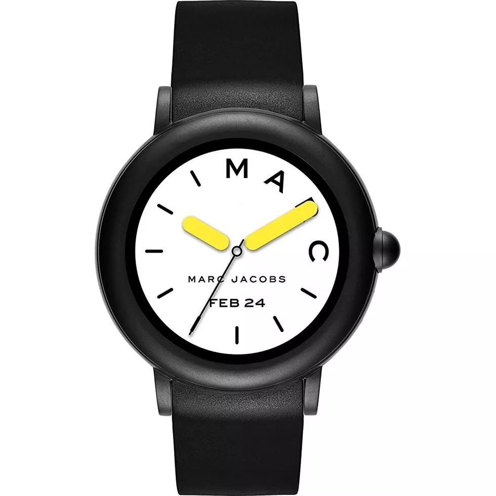 Marc Jacobs Riley Black IP Touchscreen Smartwatch 44mm