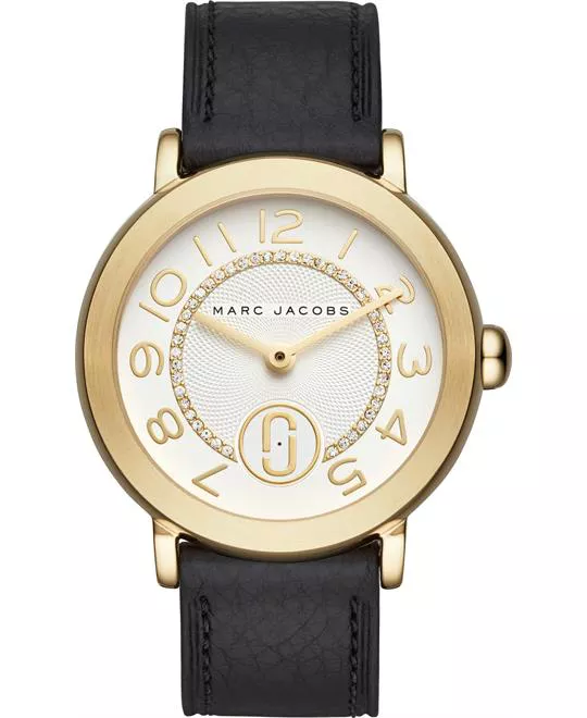 Marc Jacobs Riley Gold-Tone and Black Watch 37mm