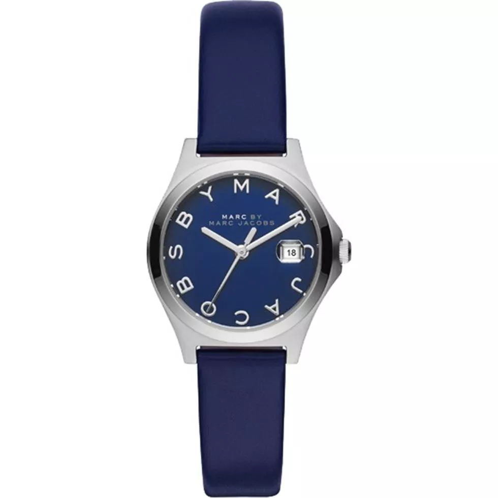 Marc Jacobs The Slim Blue Leather Watch 30mm