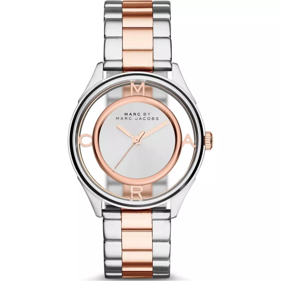 Marc Jacobs TETHER Women's Silver-Tone Watch 36mm