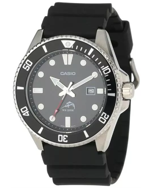 Men's  Black Analog Anti Reverse Bezel Watch