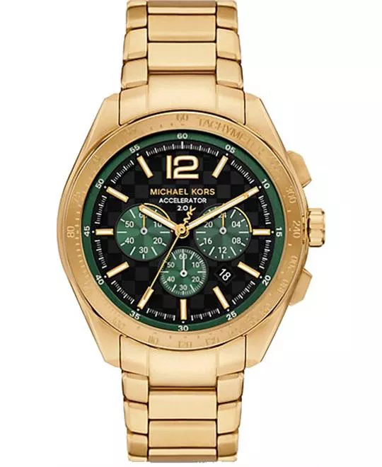 Michael Kors Accelerator 2.0 Gold Tone Watch 44mm