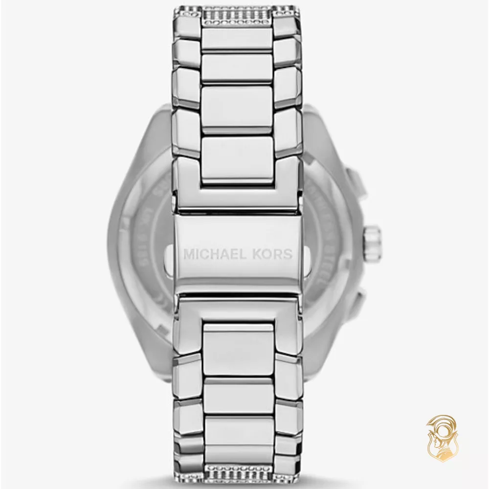 Michael Kors Accelerator Silve Tone 2.0 Pavé Watch 44mm