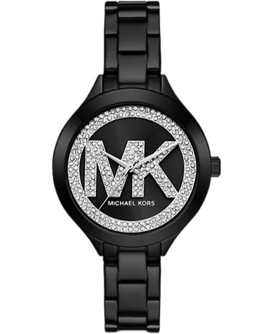 Michael Kors Aspyn Pavé Logo Black Watch 28mm