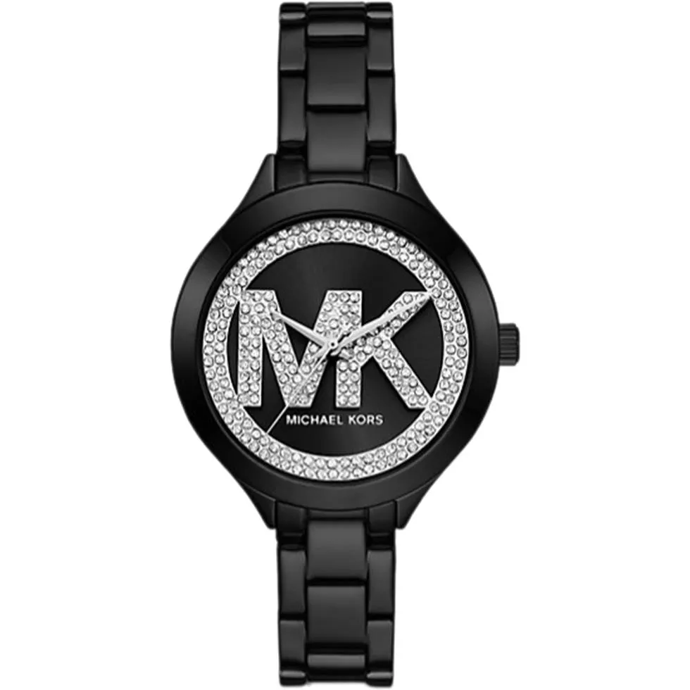 Michael Kors Aspyn Pavé Logo Black Watch 28mm