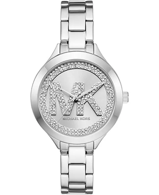 Michael Kors Aspyn Silver Pavé Watch 38 mm