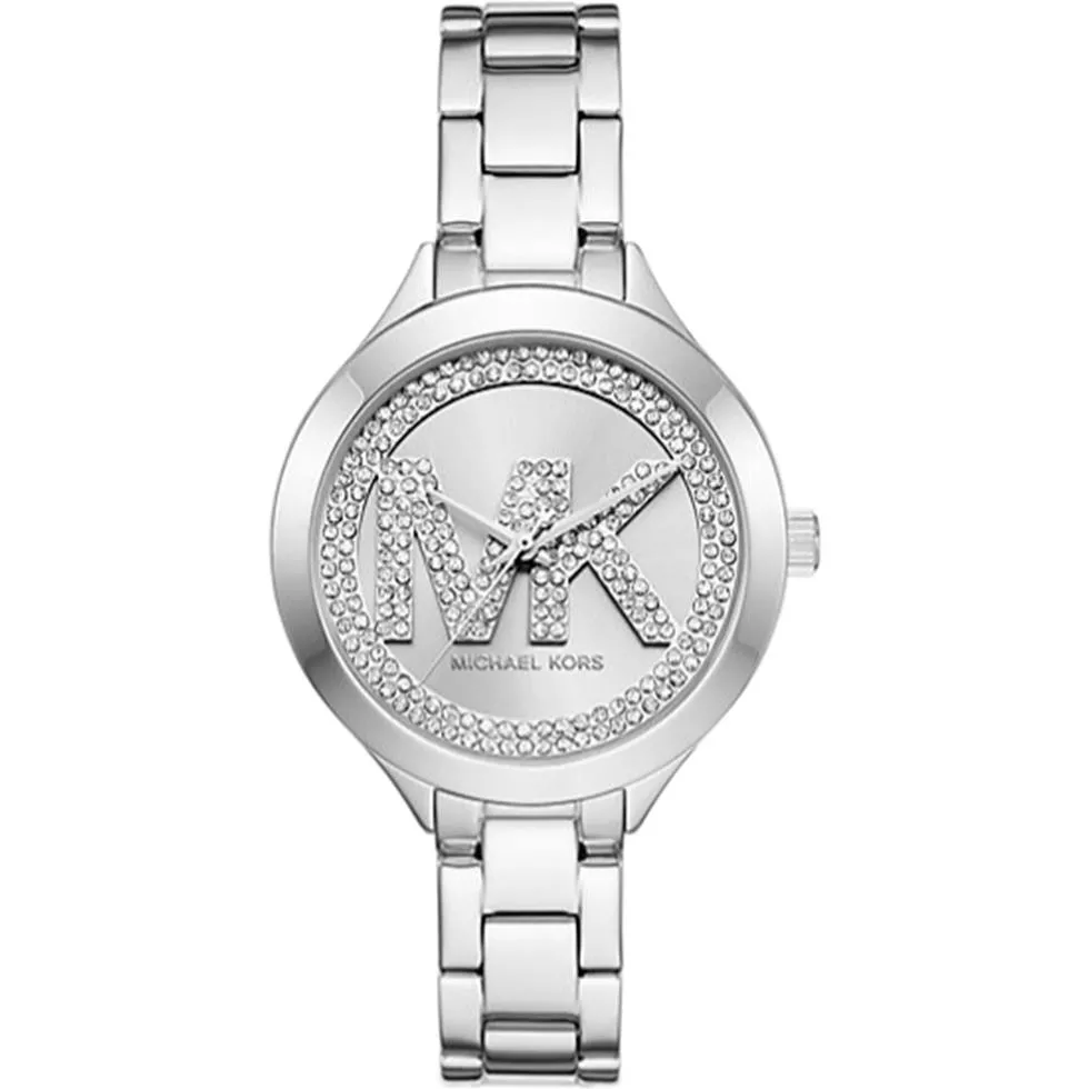 Michael Kors Aspyn Silver Pavé Watch 38 mm