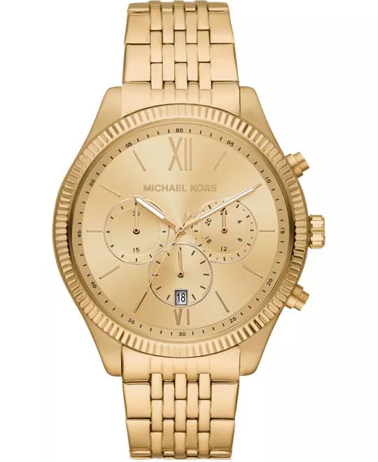 Michael Kors Benning Gold-Tone Watch 43mm