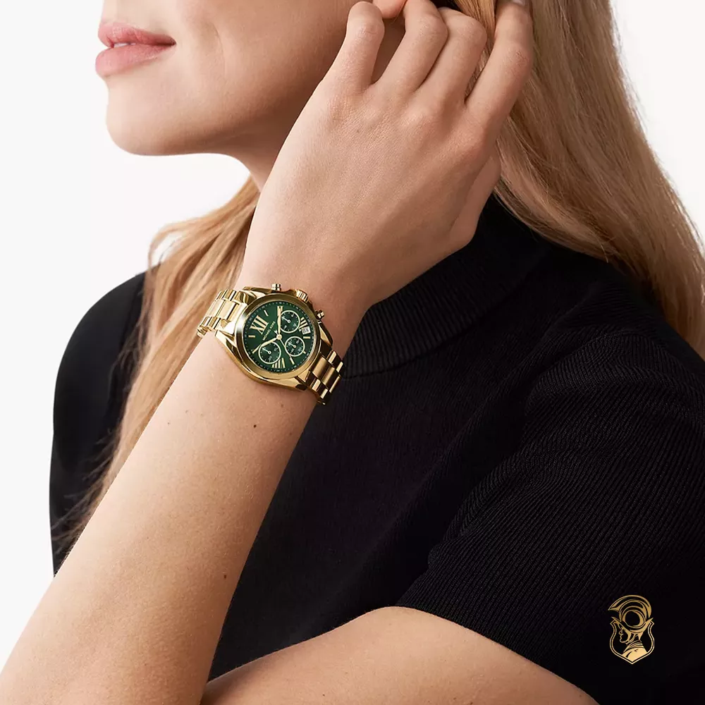 Michael Kors Bradshaw Green Tone Watch 36mm