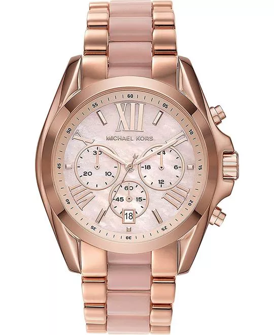 Michael Kors Bradshaw Rose Gold Watch 43mm