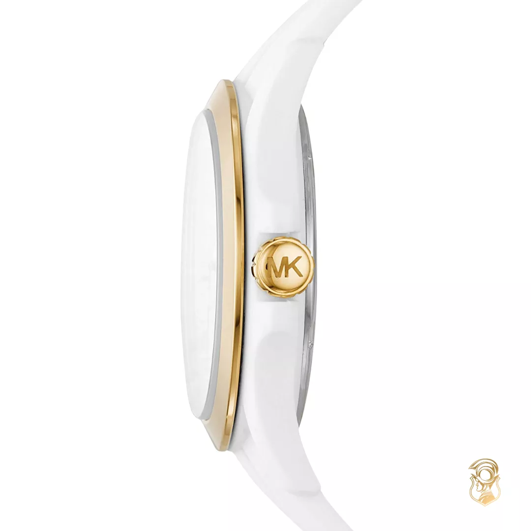 Michael Kors Bradshaw Silicone White Watch 40mm