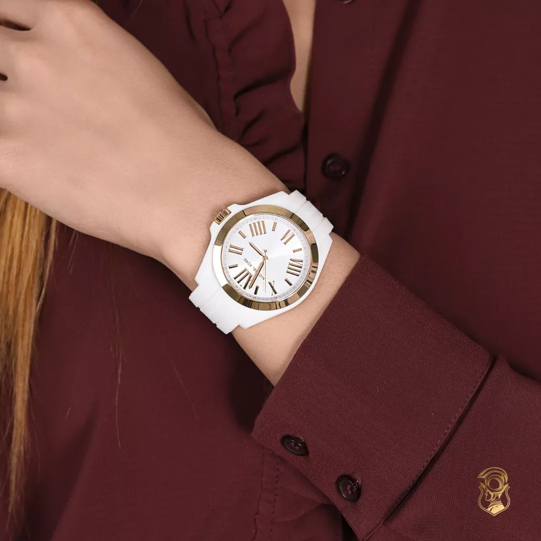 Michael Kors Bradshaw Silicone White Watch 40mm