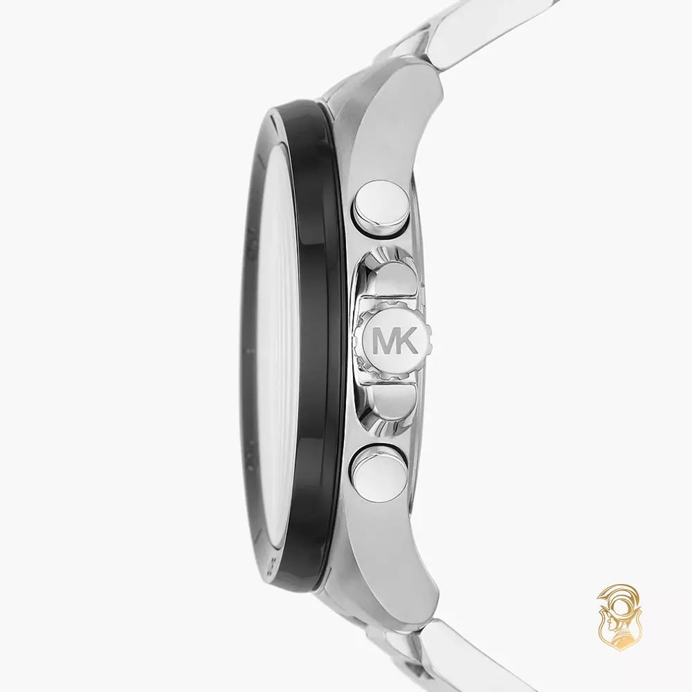 Michael Kors Brecken Silver Tone Watch 45mm