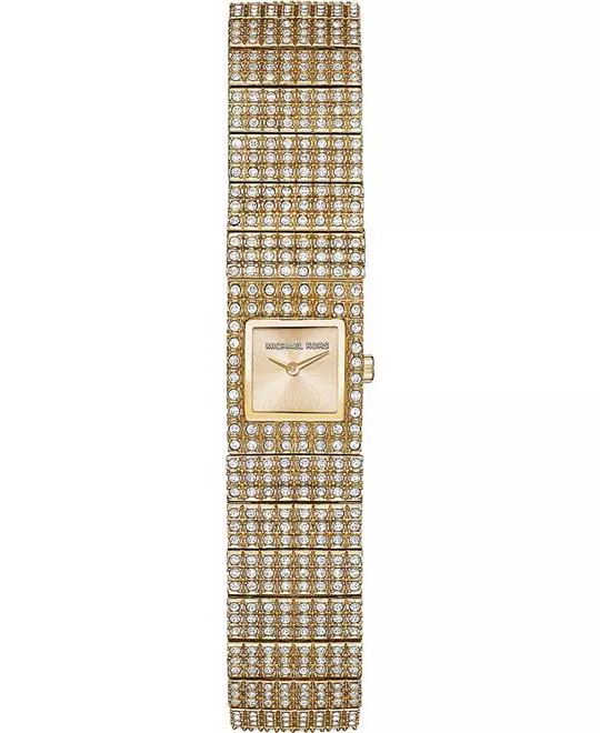 Michael Kors Cabrina Pave Gold Ladies Watch 10x10mm