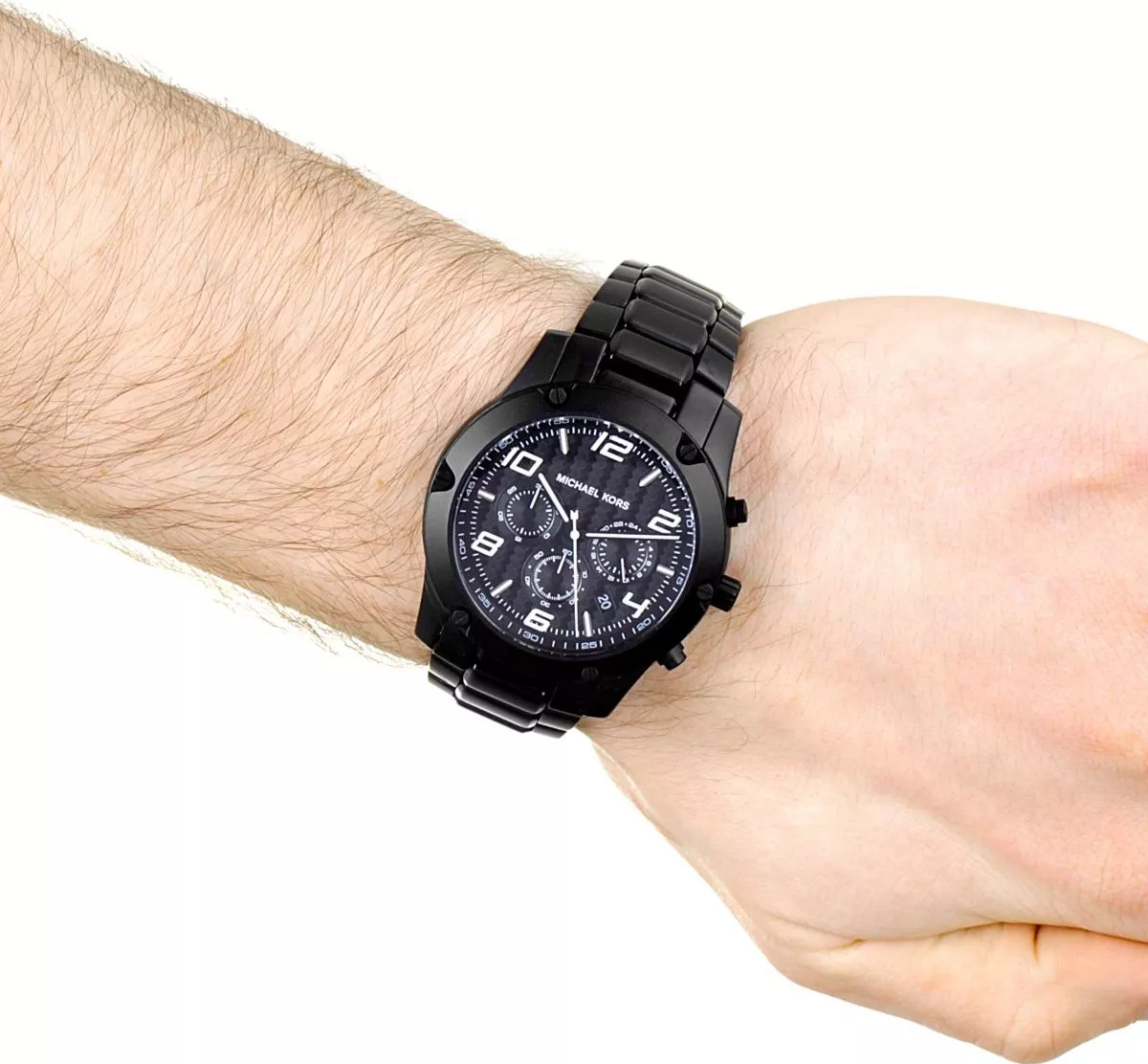 Michael Kors Caine Black Ip Watch 45mm