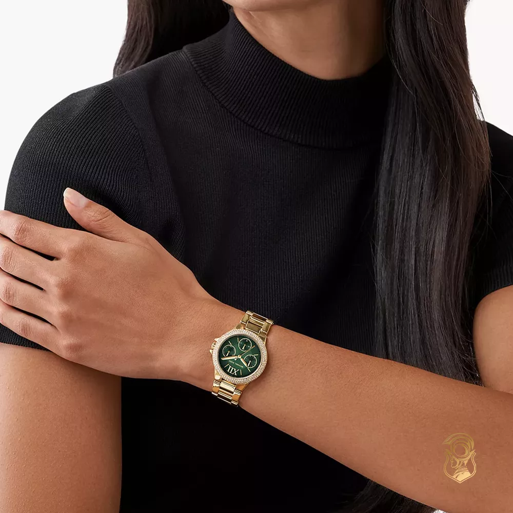 Michael Kors Camille Green Tone Watch 33mm