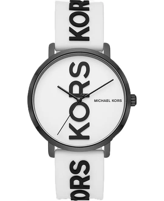 Michael Kors Charley White Silicone Watch 42mm