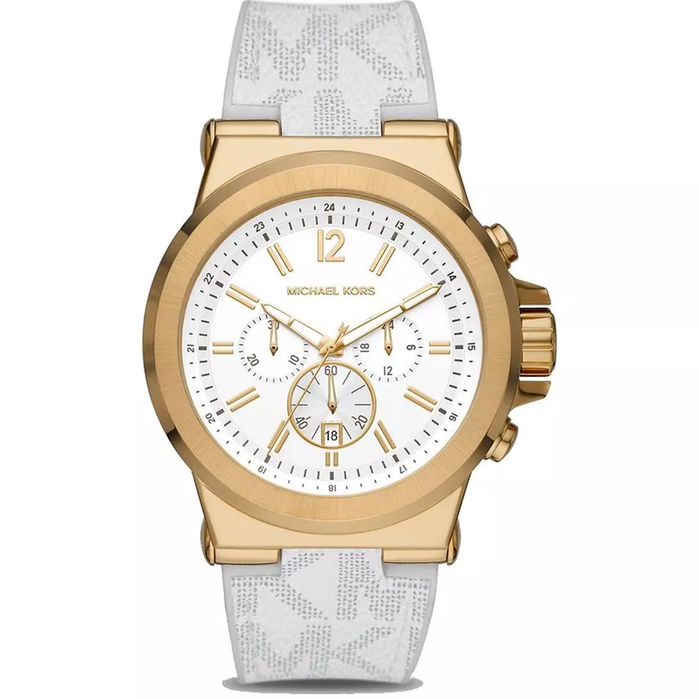 Michael Kors Chronograph Optic White Watch 48MM
