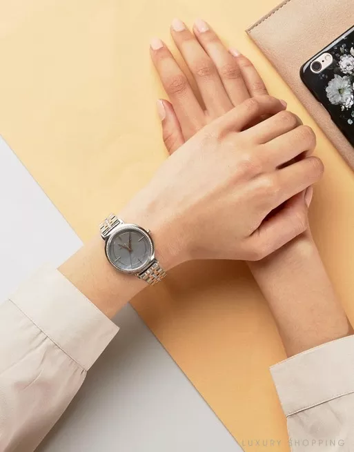Michael Kors Cinthia Silver- Tone Watch 33mm