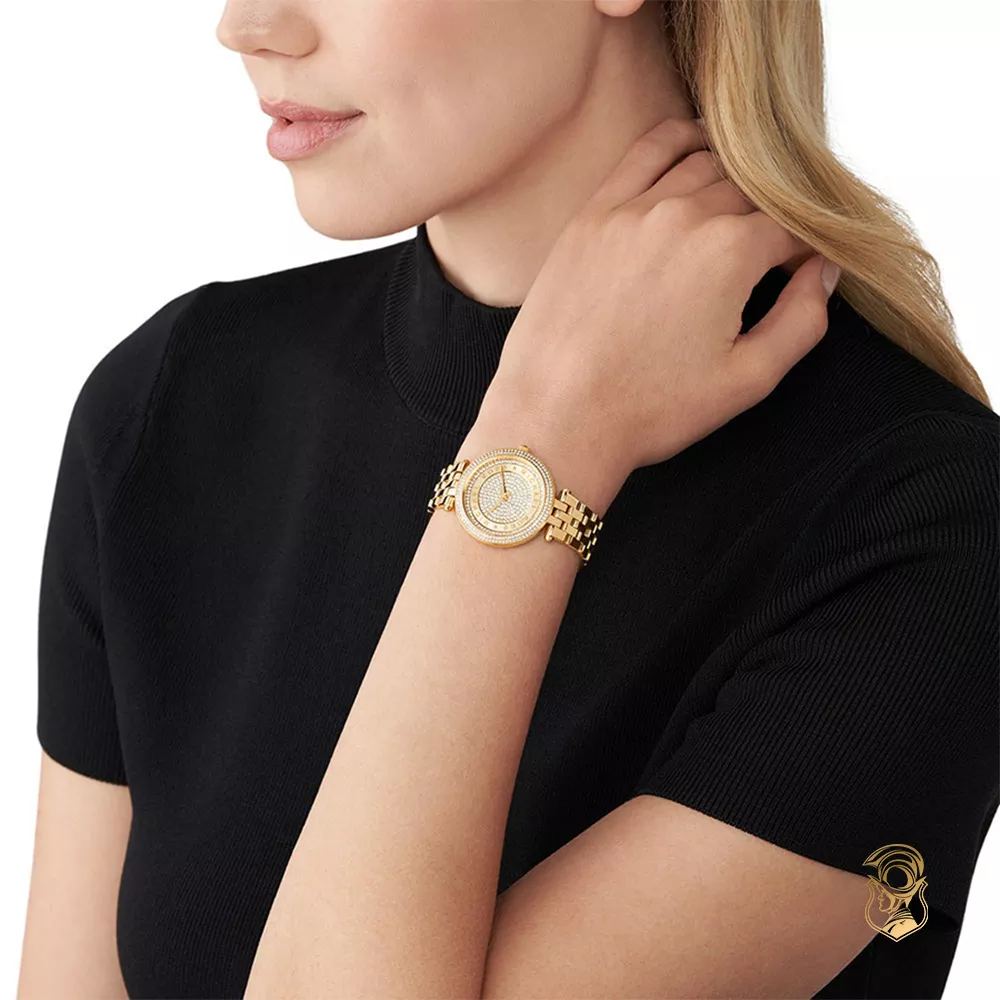 Michael Kors Darci Pavé Gold-Tone Watch 34mm