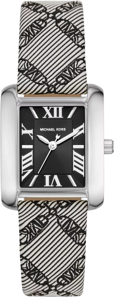 MSP: 102780 Michael Kors Emery Empire Logo Jacquard Watch 27mm 4,910,000