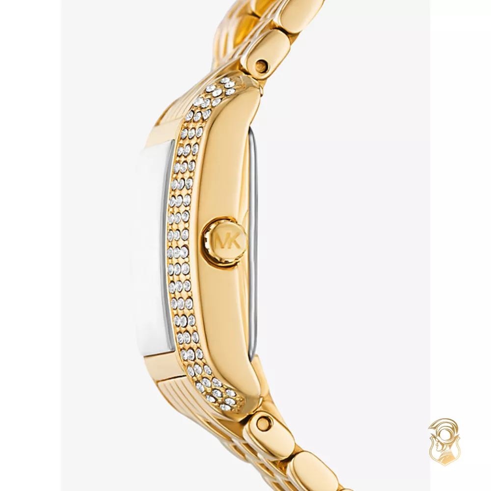 Michael Kors Emery Gold Pavé Double Wrap Watch 29mm